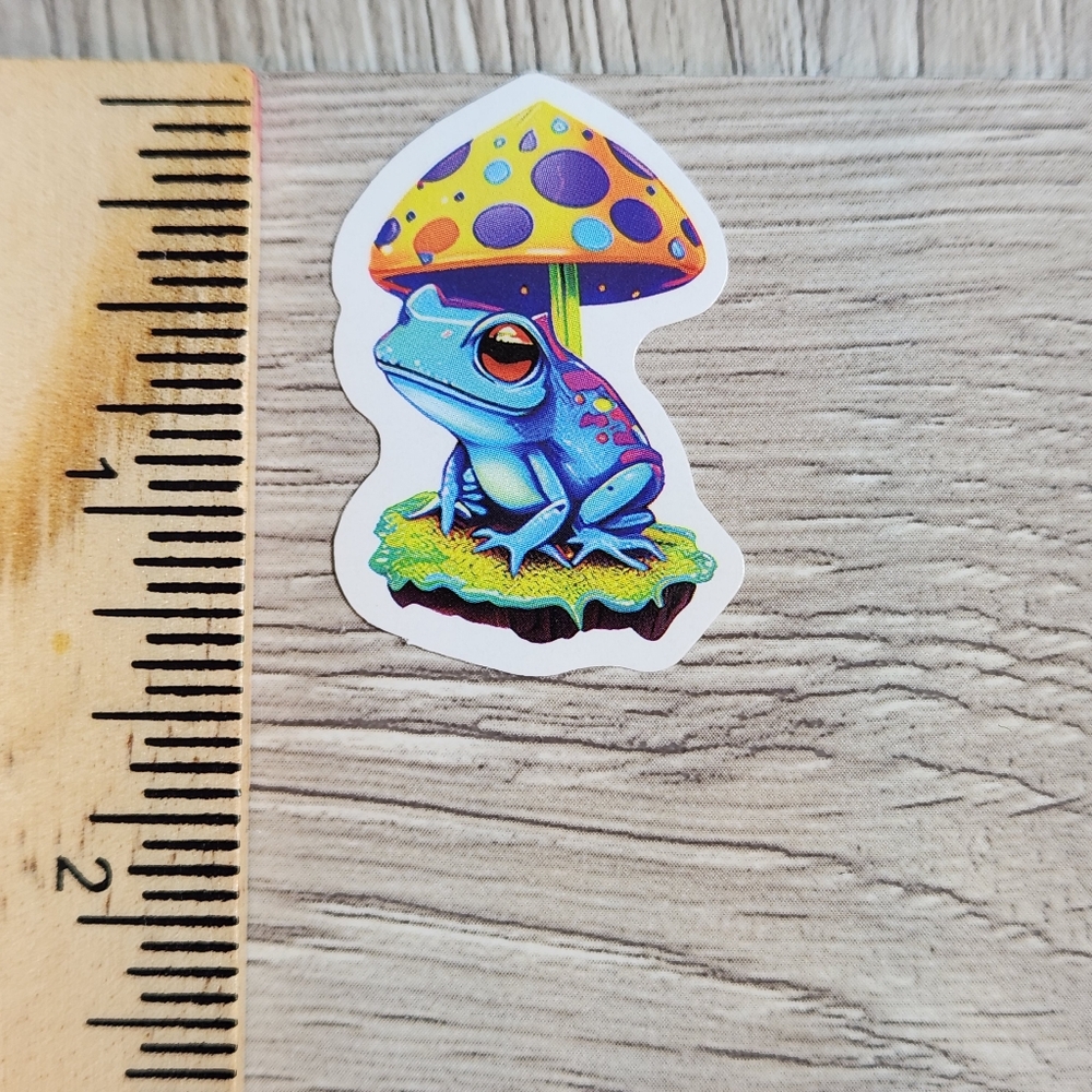 10 for $10 Funky Frog Stickers Decals Psychedelic Frogs Animal Sticker